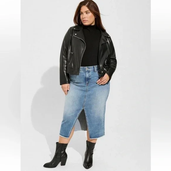 Torrid Denim Midi Skirt - Picture 4 of 4